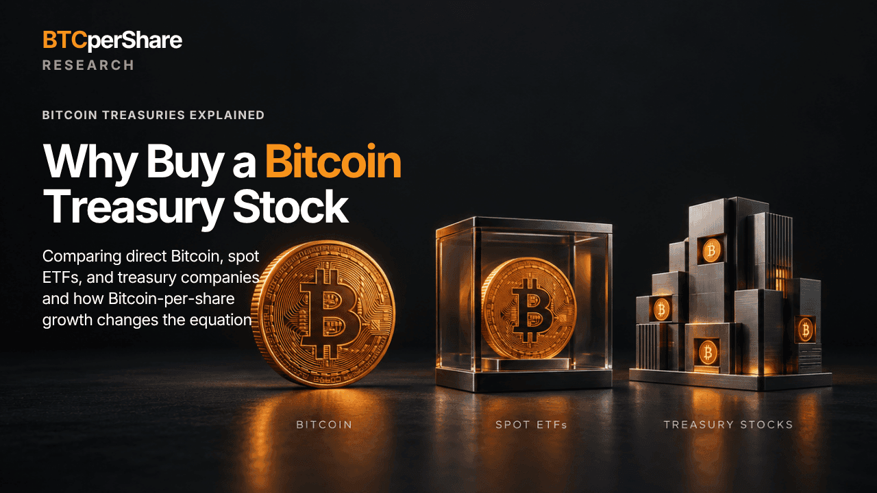 Why Buy a Bitcoin Treasury Stock Instead of Bitcoin?